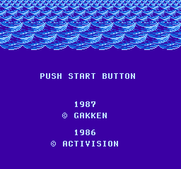 Titanic Mystery title screen for Famicom Disk System
